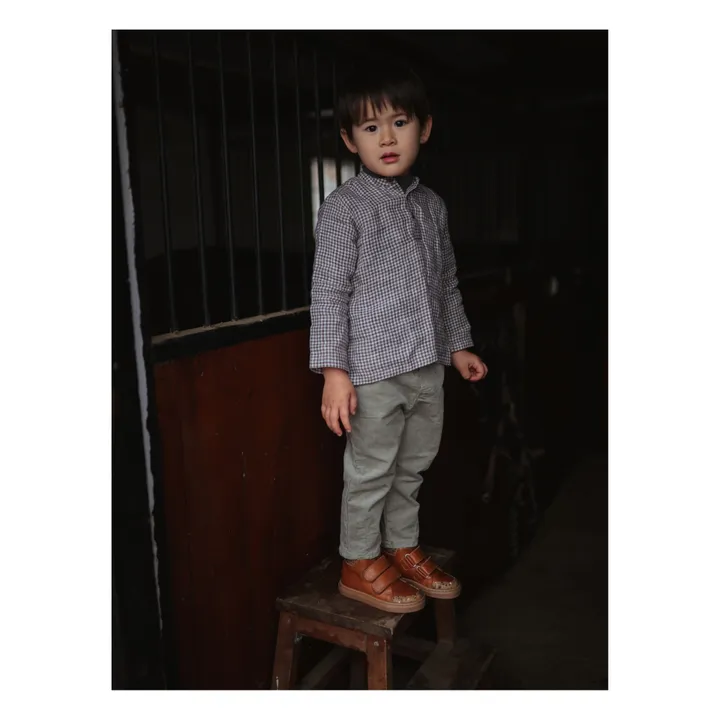 Petit Nord Baskets Montantes Scratchs | Cognac