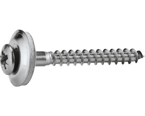 PRECIT dakschroef, roestvrij staal, 4,5 x 35 mm met 20 mm afdichtring, verpakking van 10 stuks.