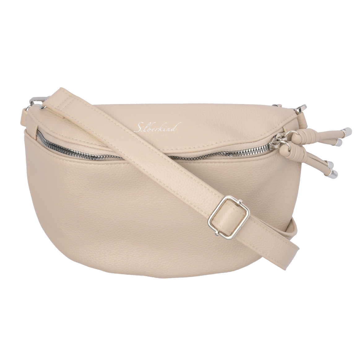 Gina Benotti Große Damen Hip-Bag aus Lederimitat beige