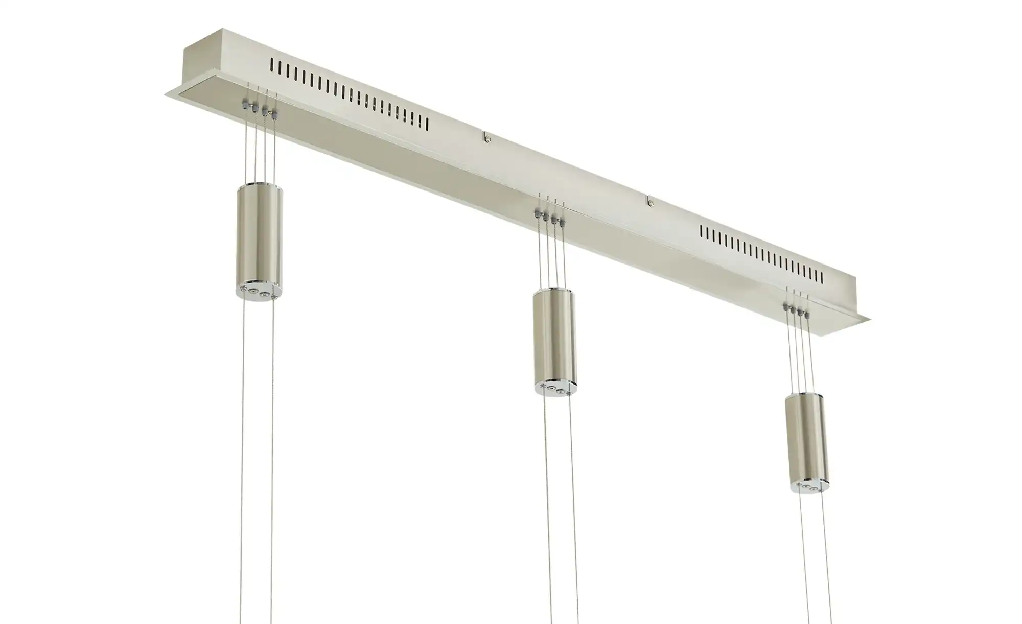 Fischer-Honsel LED-Pendelleuchte, 3-flammig, Schirme Nickel-matt antik