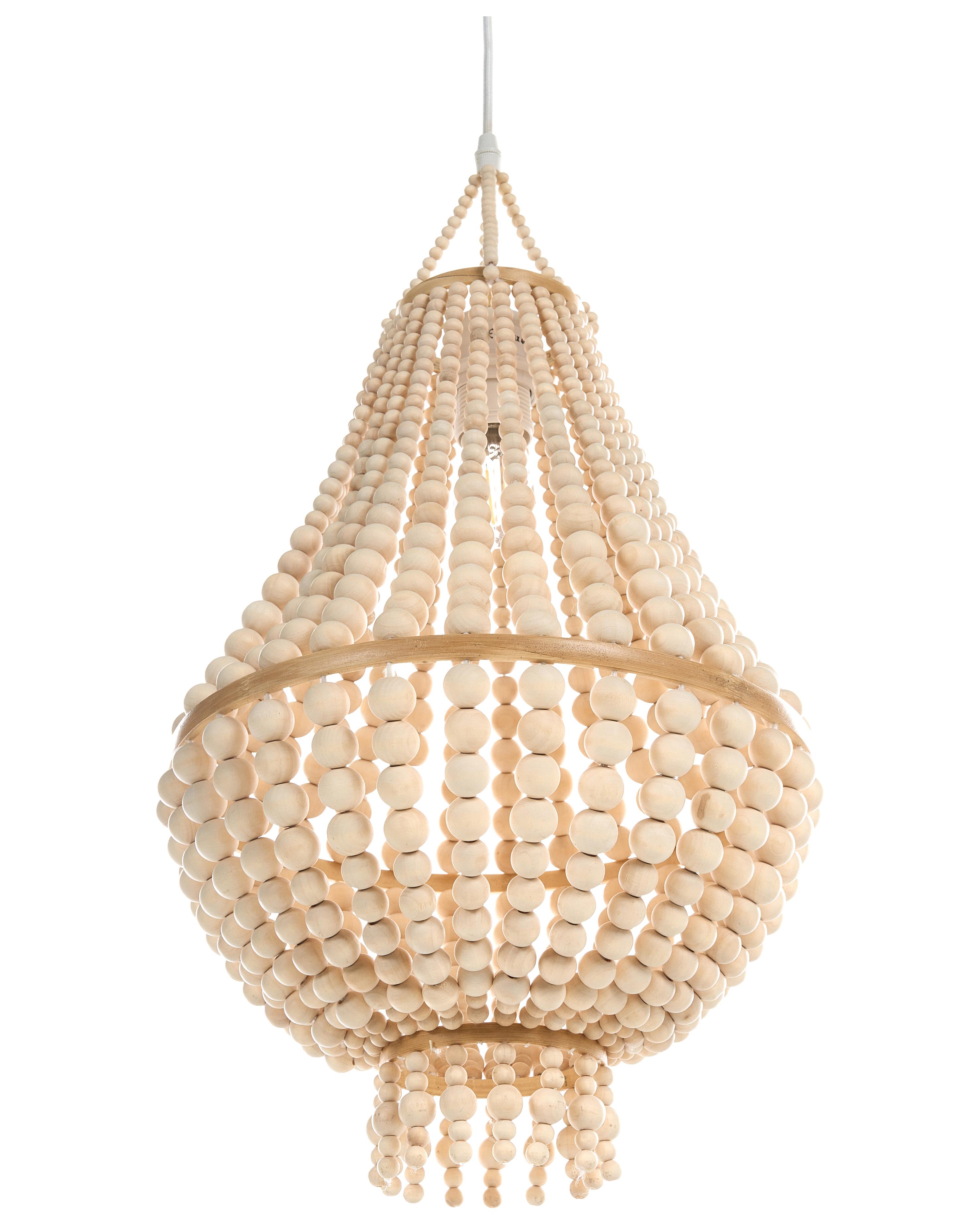 Kroonluchter KUMBUKKAN Hout Lichtbruin