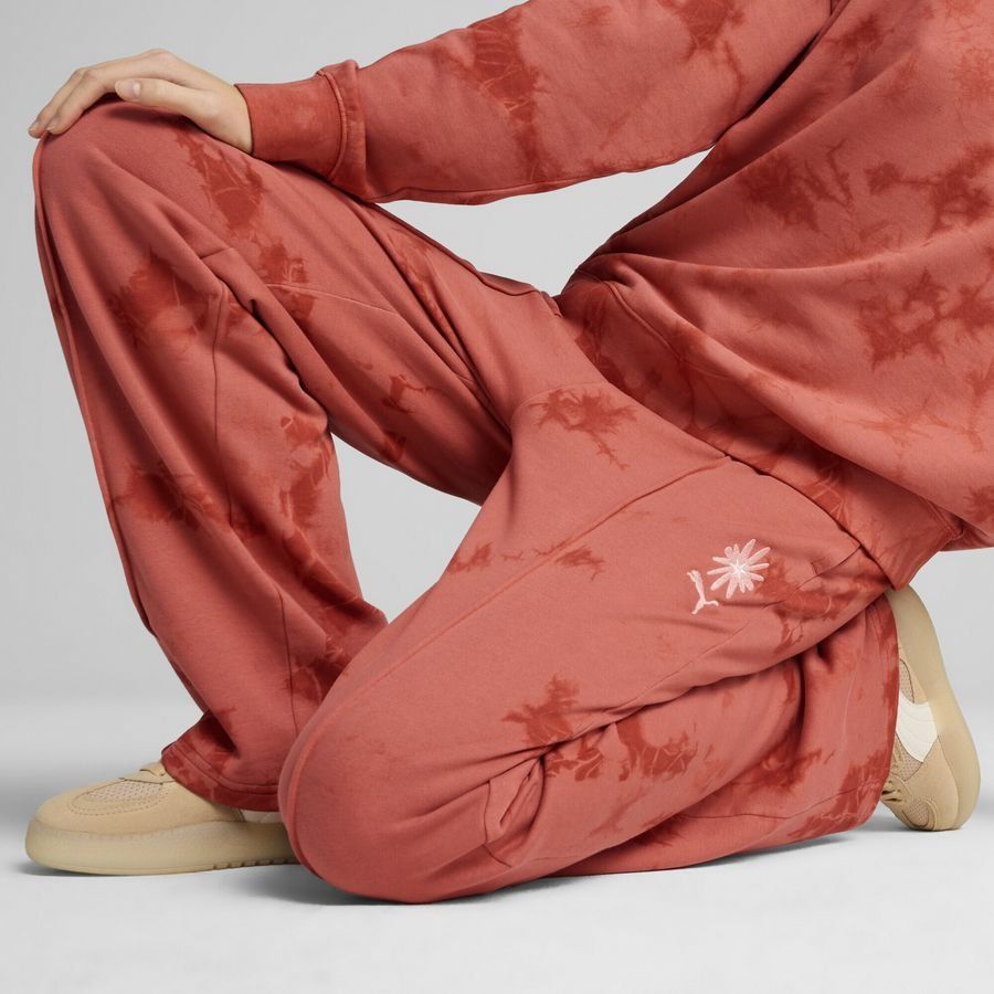 Puma WARDROBE ESS FLORAL PACK Straight Fit Jogginghose mit Waschung