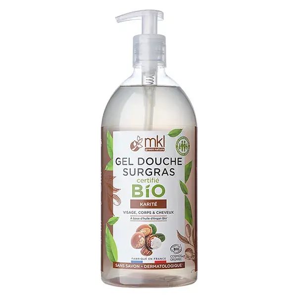 Gel de Banho Extra-Rico MKL Green Nature com Manteiga de Karité Orgânica 1L