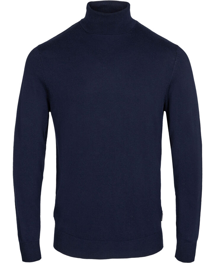 Jack & Jones JJEEMIL KNIT ROLL NECK NOOS Blå