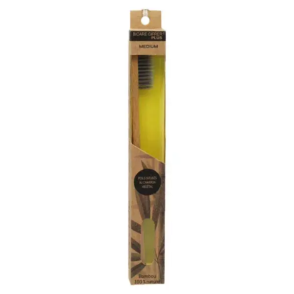 Gifrer Bicare Plus Escova de dentes de bambu média