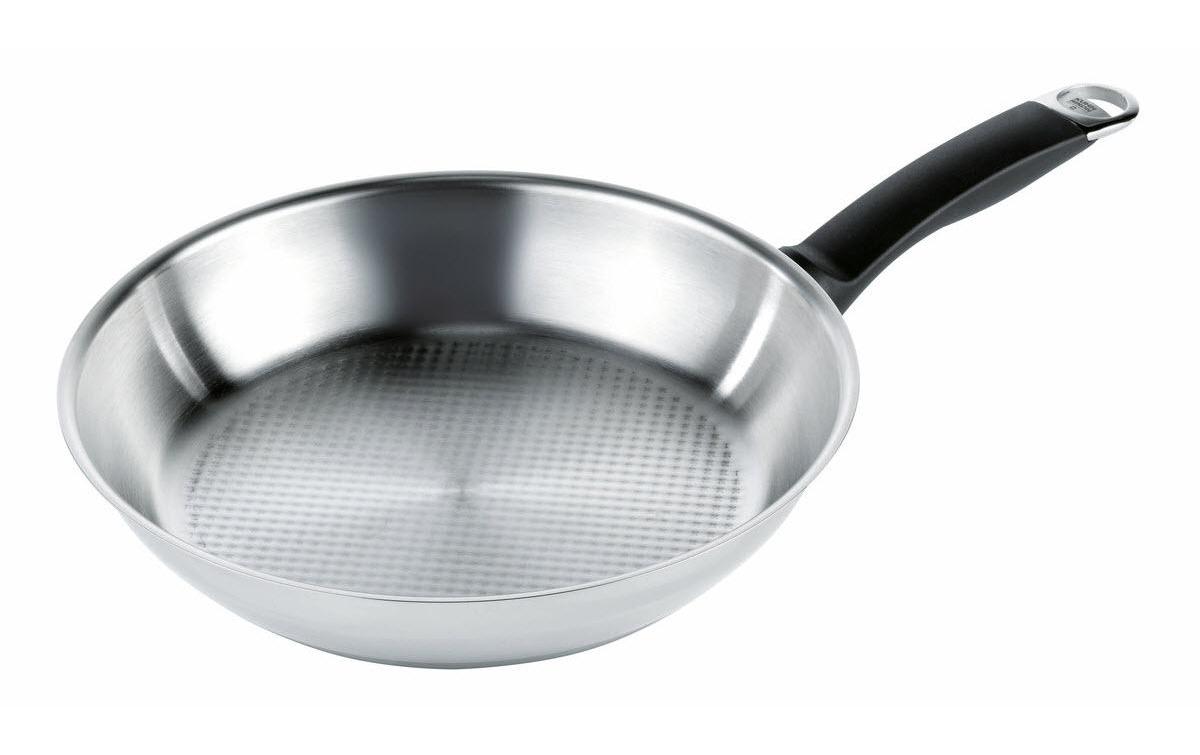 Bratpfanne Silver Star 26 cm, Silber<br>In der Schweiz hergestellte, unbeschichtete Pfanne