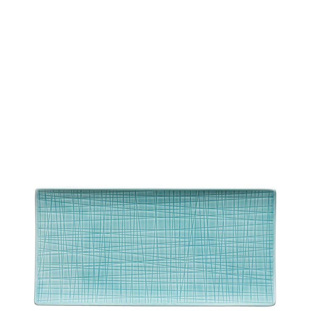 Mesh Colours Aqua Platte 26 x 13 cm flach