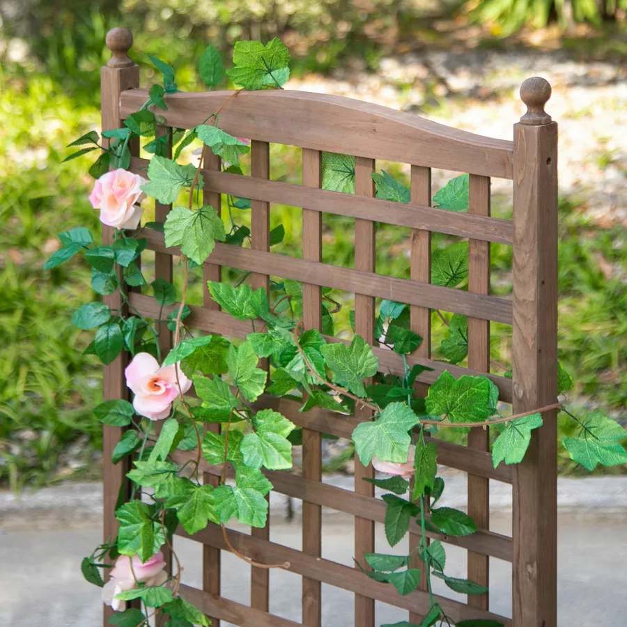 Outsunny Rankkasten im Spalierrahmen-Design dunkelbraun