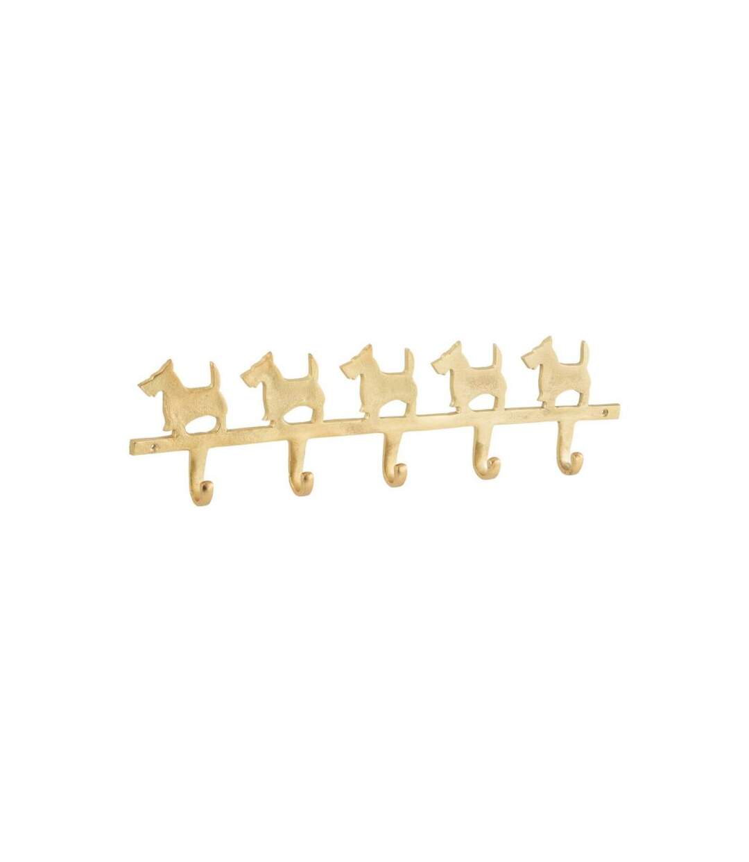 Paris Prix - Patère Murale Design chien 57cm Or