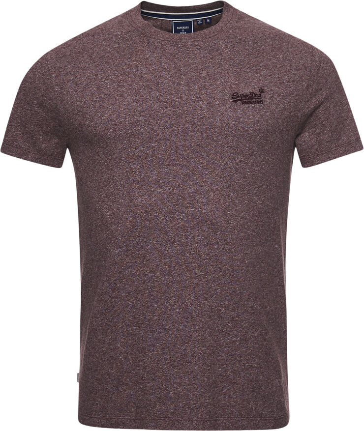 Superdry VINTAGE LOGO EMB TEE Tois burgundy grit