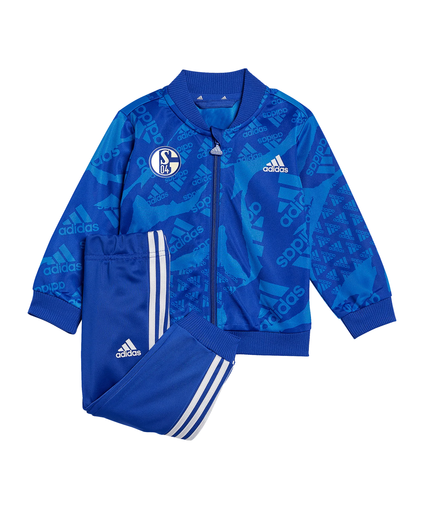 adidas FC Schalke 04 Jogginganzug Baby Blau