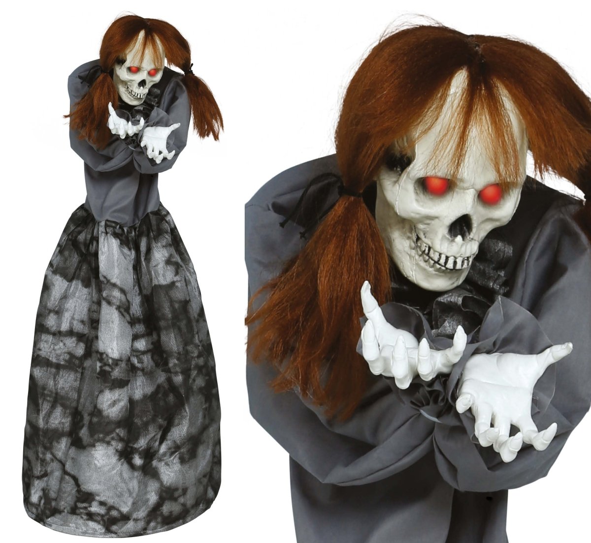 Halloween Skelet Met Licht, Geluid En Beweging 1,2m