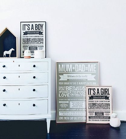 I Love My Type Poster - A3 - Love Typography - It's A Girl