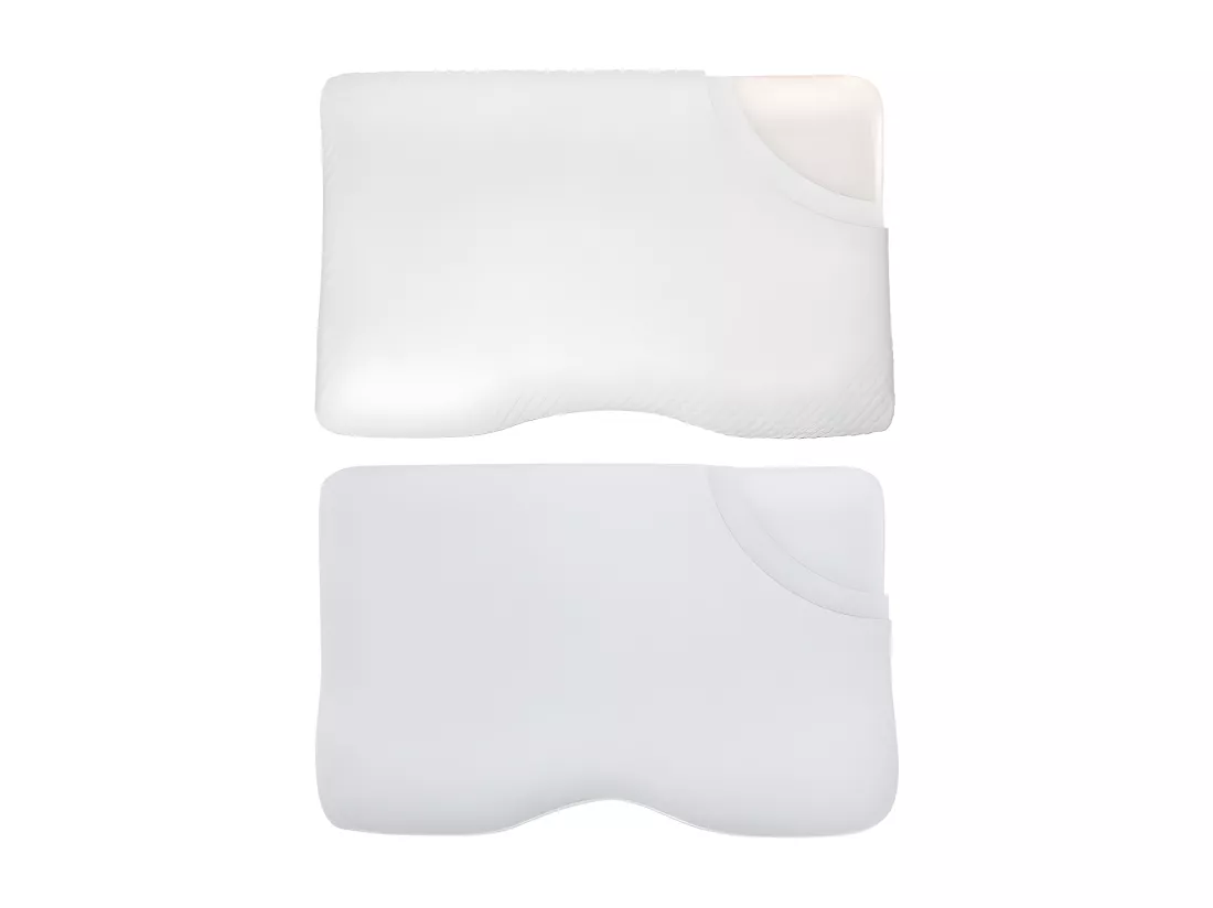 Oreiller Ergonomique DE LUXE avec taie d'oreiller rafraîchissante ICE FraîcheTouch 60x35x12 x3 Taies d’Oreiller