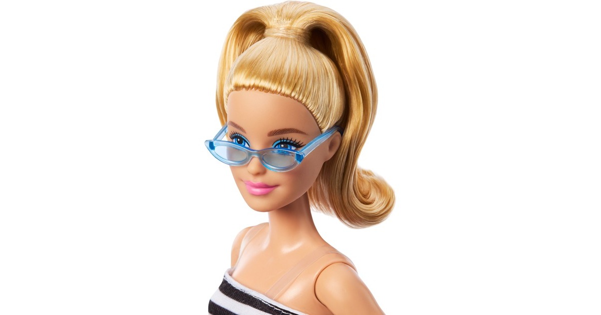 BarbieFashionistas #213 - Striped top, pink skirt and sunglasses Pop  (65e verjaardag)