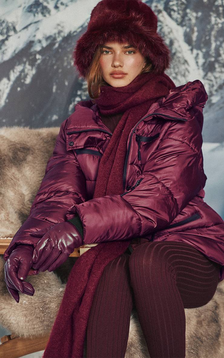 Prune Manteau Doudoune Avec Détail De Poches Cintrées