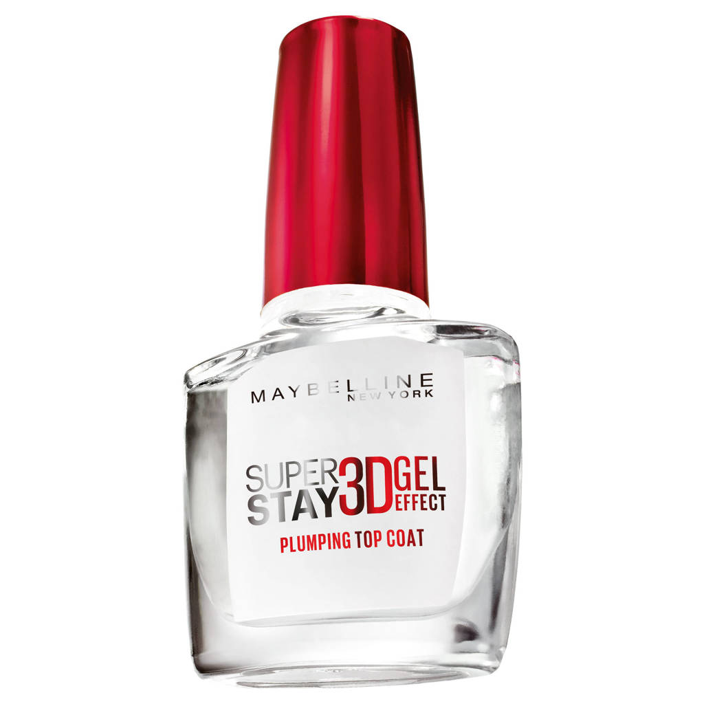 Goede kwaliteitSuperstay 3D Gel Effect Plumping top coat - Transparant