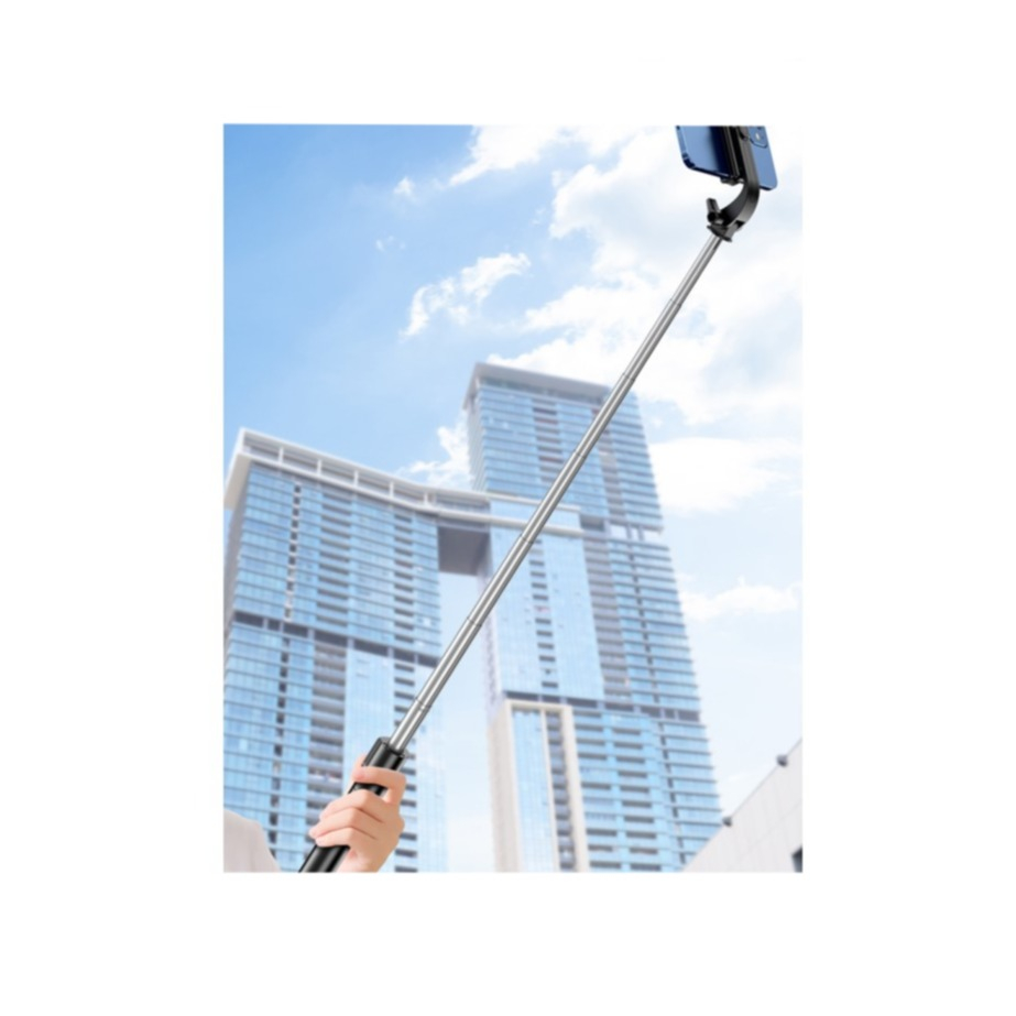 (100cm) XXL Selfie Stick Tripod Dreibein Stativ Halterung mit LED Beleuchtung   Bluetooth Fernauslöser für Smartphone - Schwarz