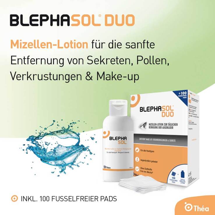 Blephasol Duo 100 ml Lotion + 100 Reinigungspads, 1 P