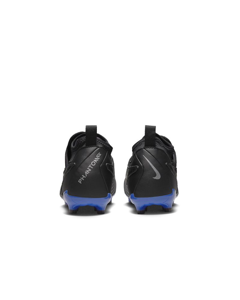 Chaussures de football Nike Phantom GX Academy MG Noir & Bleu pour enfant