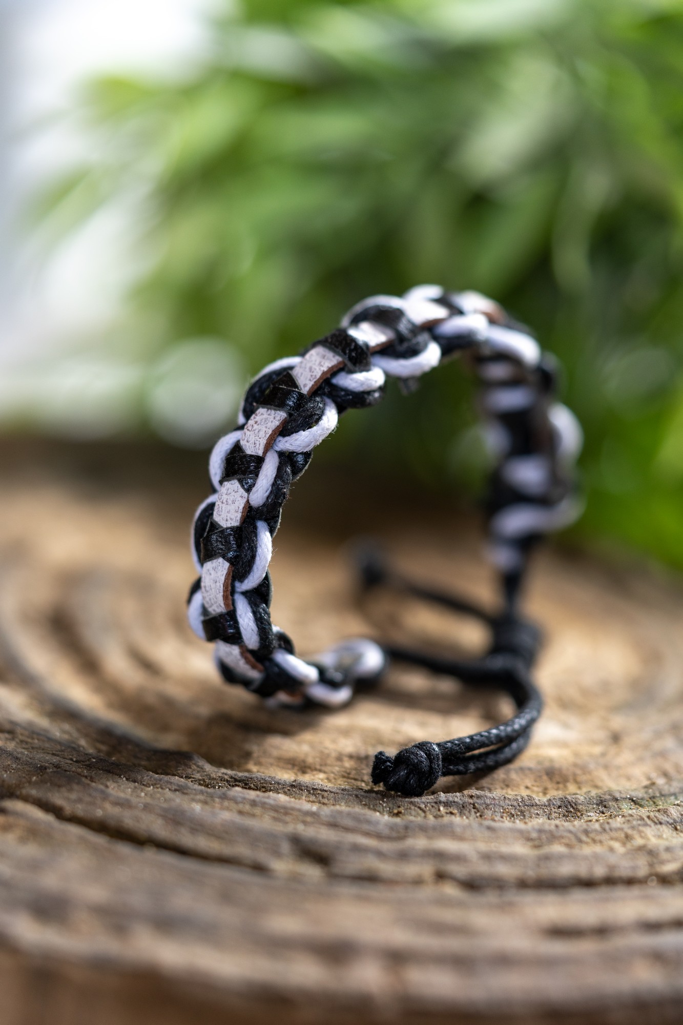 Armband 'Stannis', schwarz, weiß günstig bestellen