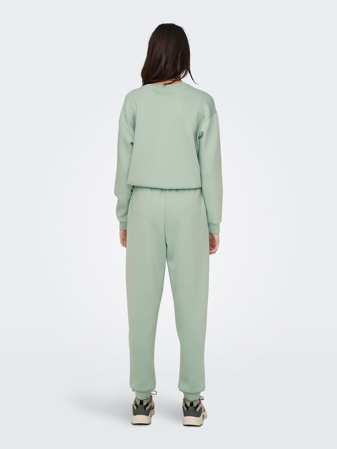 ONPLOUNGE Hohe Taille Normal geschnitten Jogginghose Frosty Green