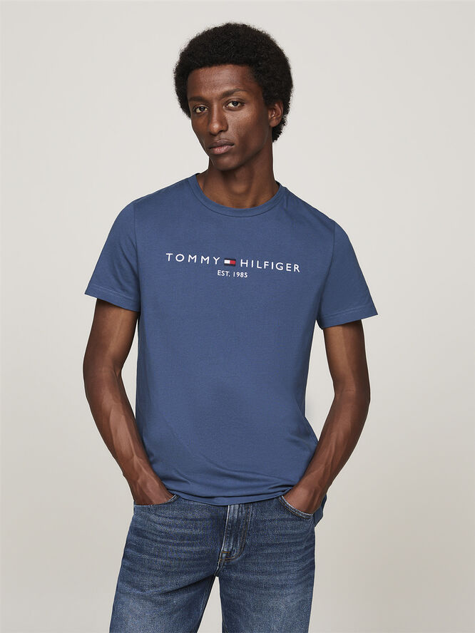 Tommy Hilfiger TOMMY LOGO TEE Aegean sea