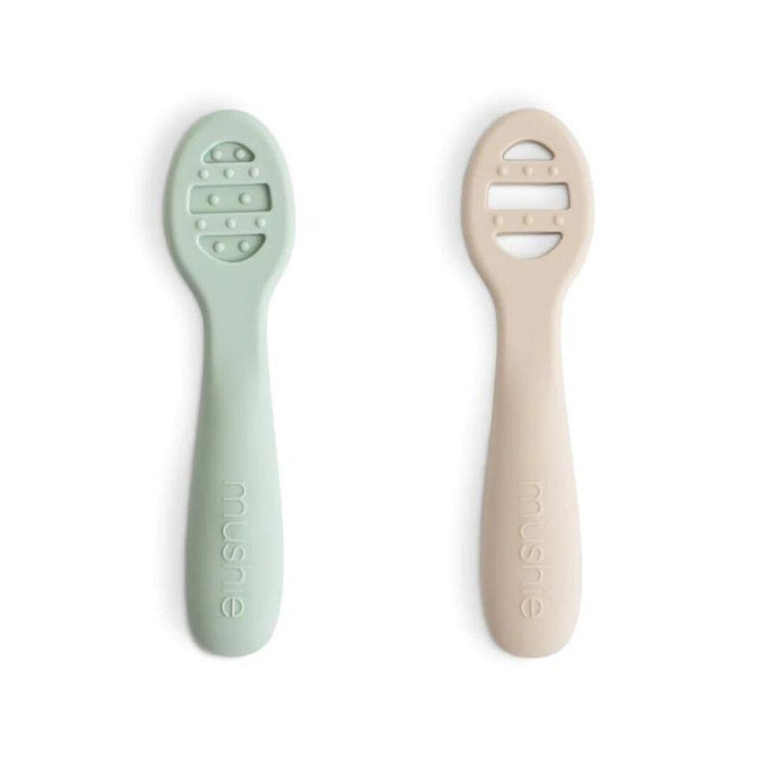 Mushie sensorische babylepel - 2st