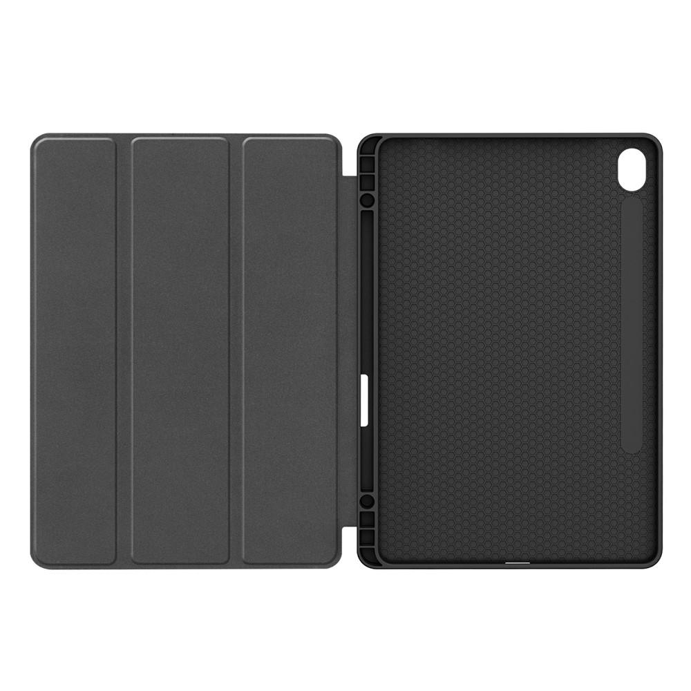 Samsung Galaxy Tab S11 Leder Tasche Smart Cover Schutzhülle   S-Pen Halterung - Graffiti