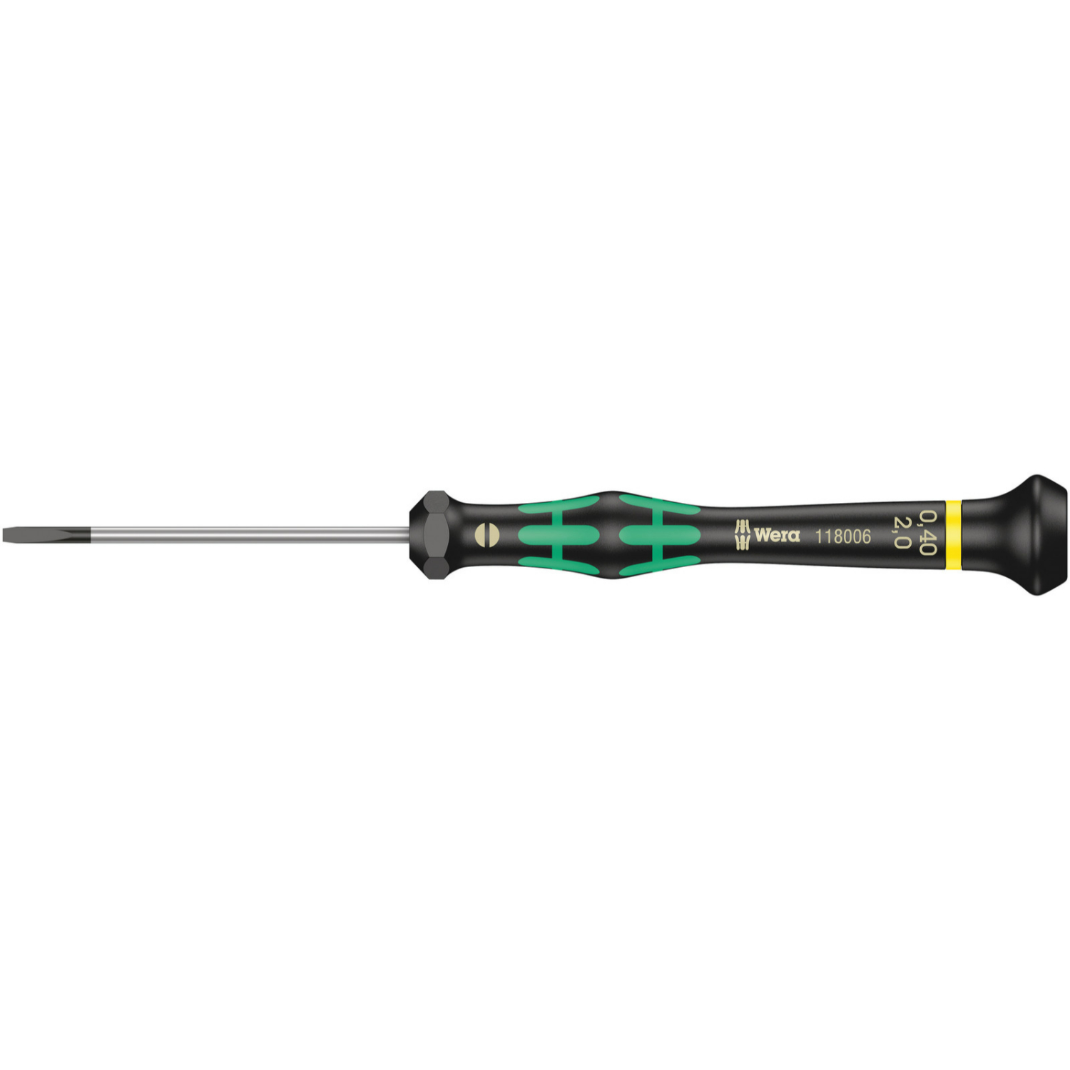 Wera 05118006001 Micro Gleuf Schroevendraaier - 0.40 x 2.0 x 60mm