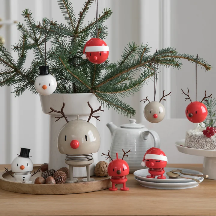Hoptimist - Santa Ornament, rot (2er-Set)