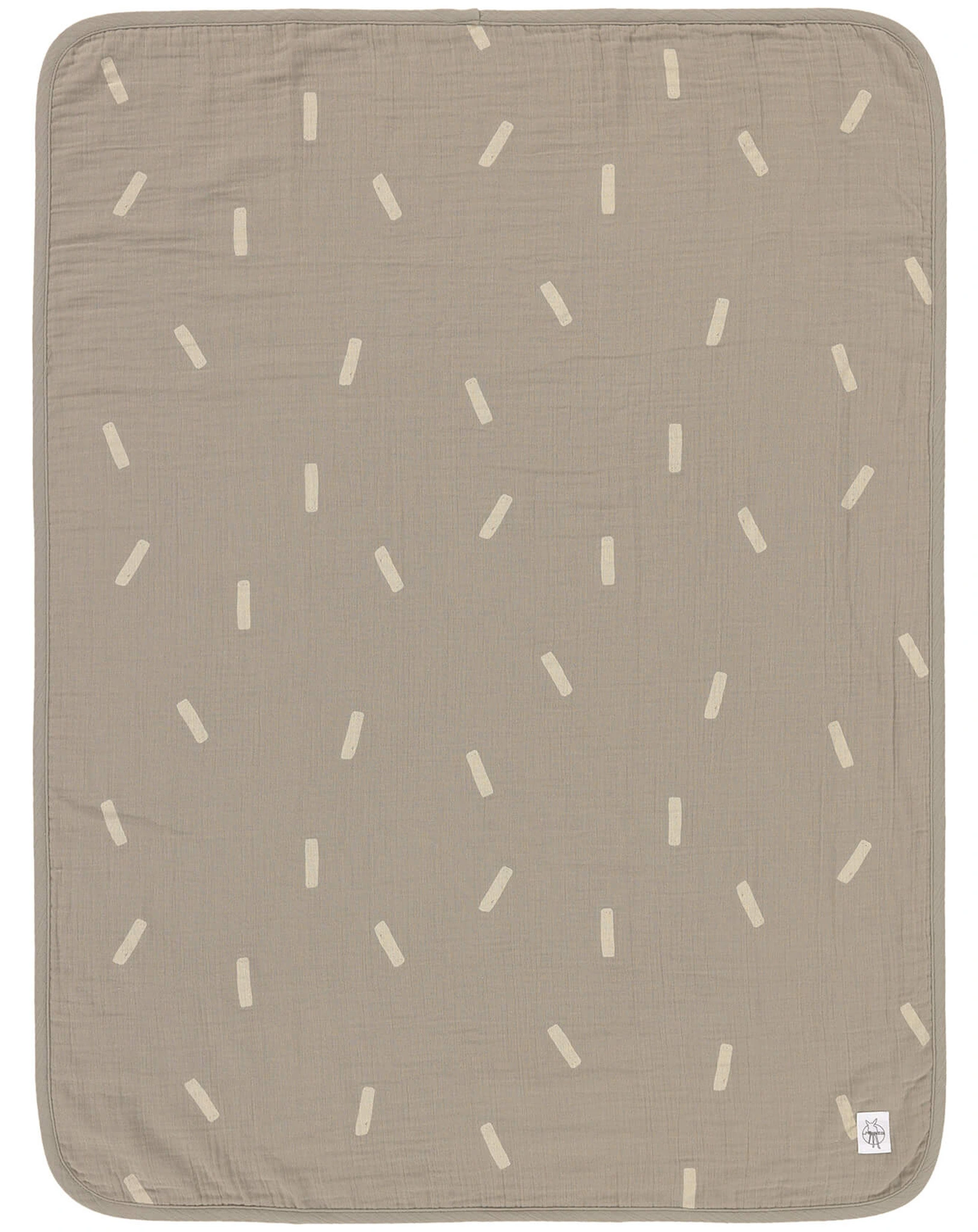 Babydecke MUSLIN - SPECKLES (75x100) in olive