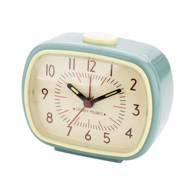 Legami - Horloge réveil rétro - aqua