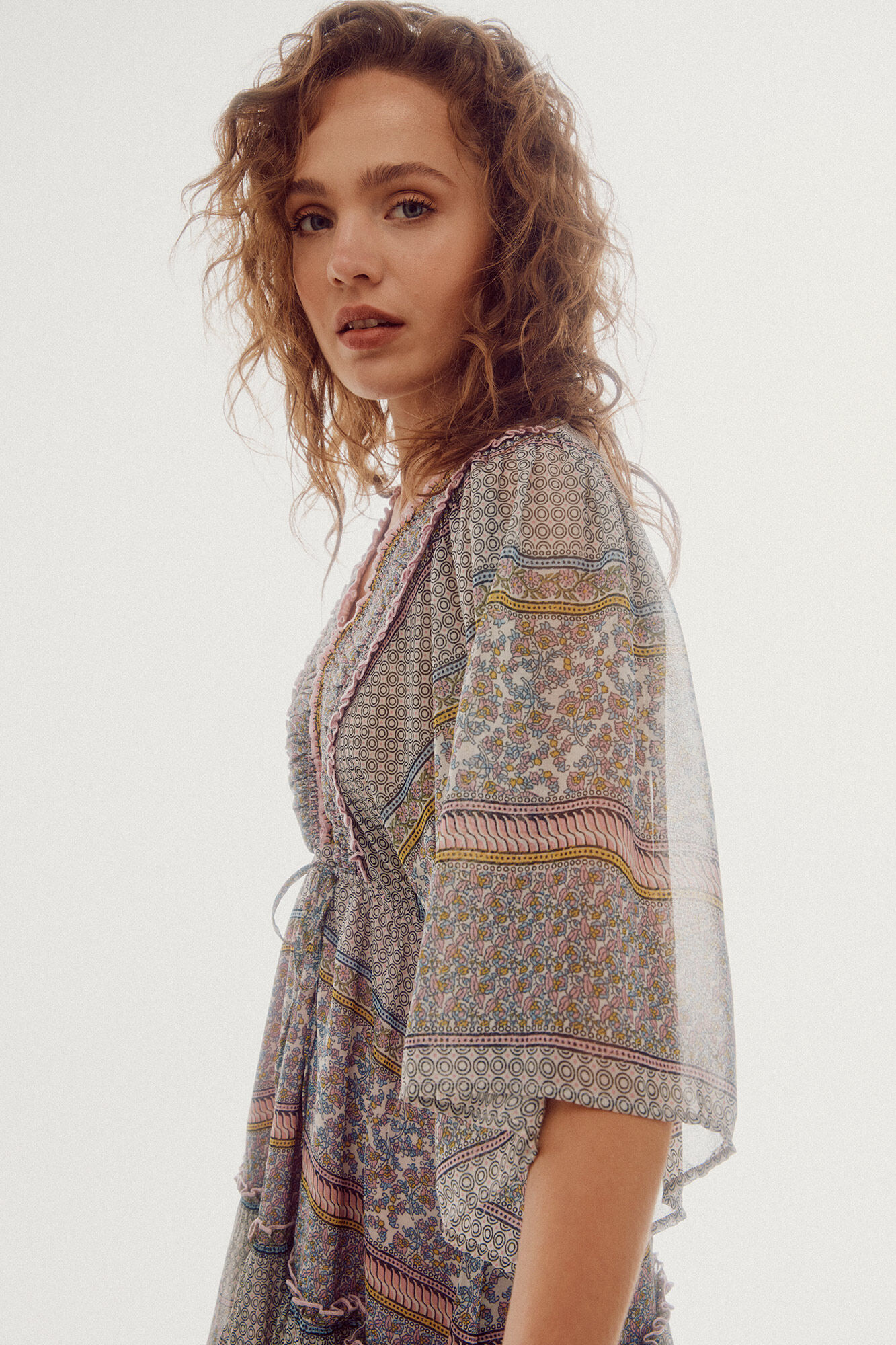 Vestido estampado - Multicolorido