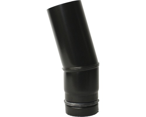 Pelletbocht 30° Ø80 mm zonder deur, matzwart