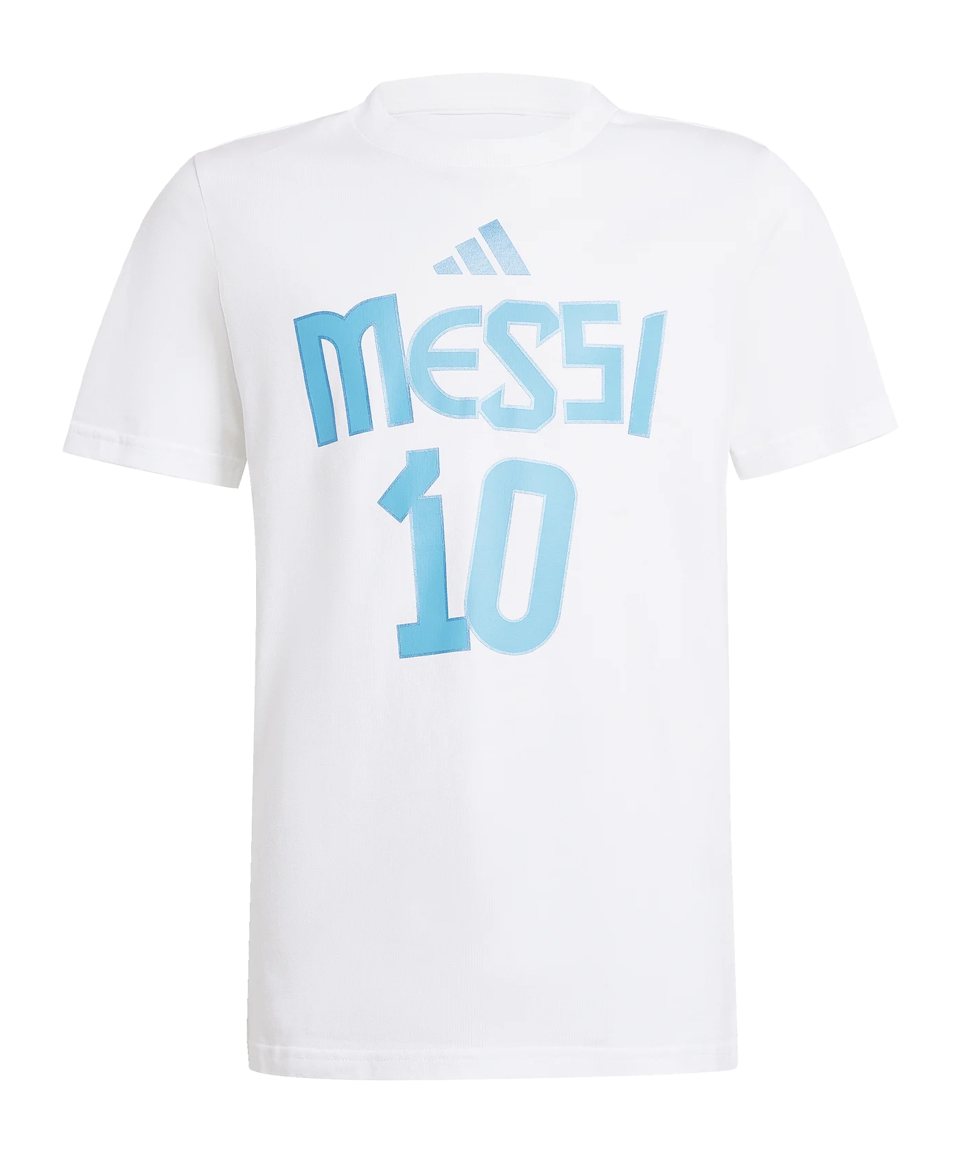 adidas Messi Name und Nummer Graphic T-Shirt Kids Weiss