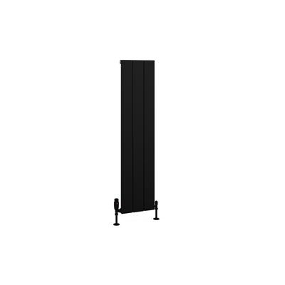 Eastbrook Charlton radiator 30x120cm aluminium 585W zwart mat