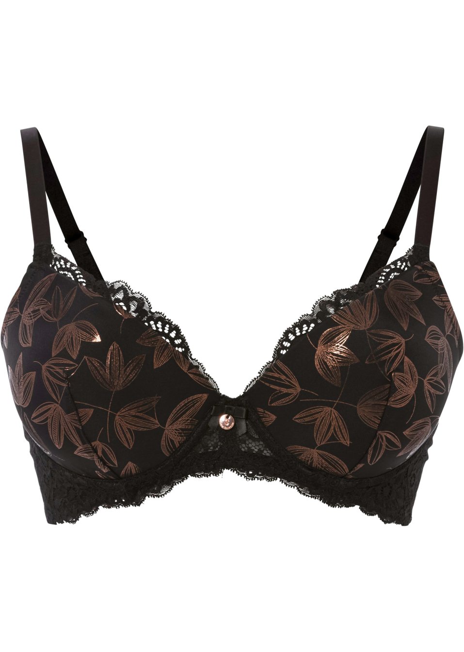 Soutien-gorge à coques et armatures avec effet scintillant