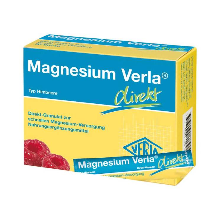 Magnesium Verla direkt Granulat Himbeere, 30 St