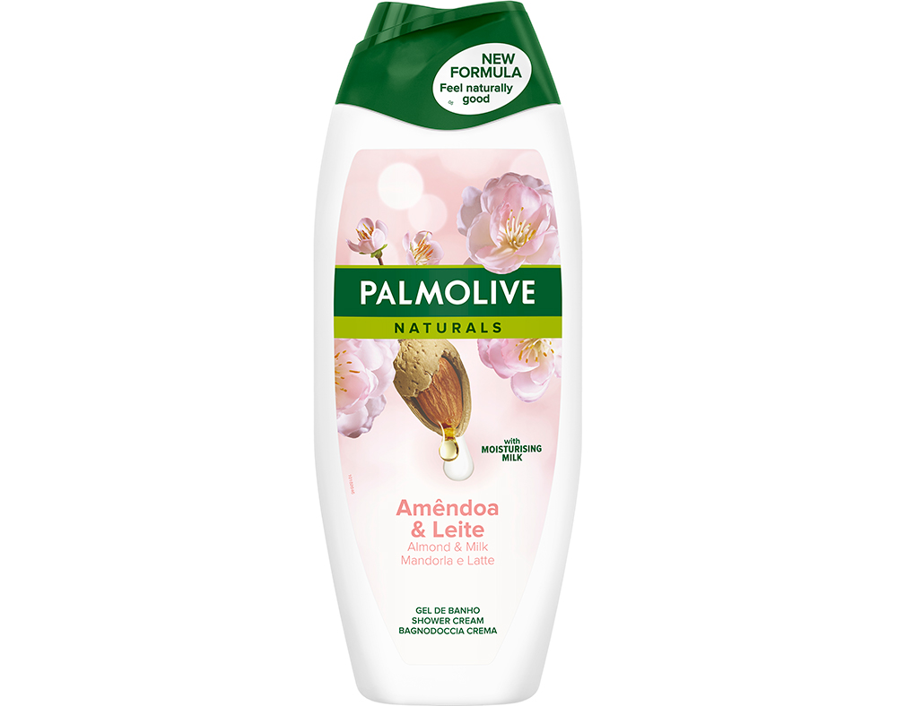 Gel de Banho Naturals Hidratante Leite de Amêndoa Palmolive 500ml