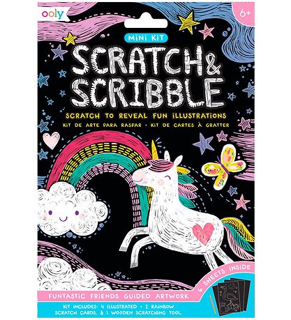 Ooly Scratch and ScribBlå Mini S?t - Funtastic Friends