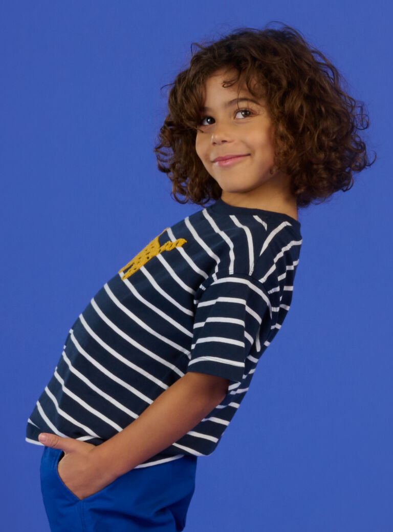 Tee Shirt Manches Courtes Bleu marine