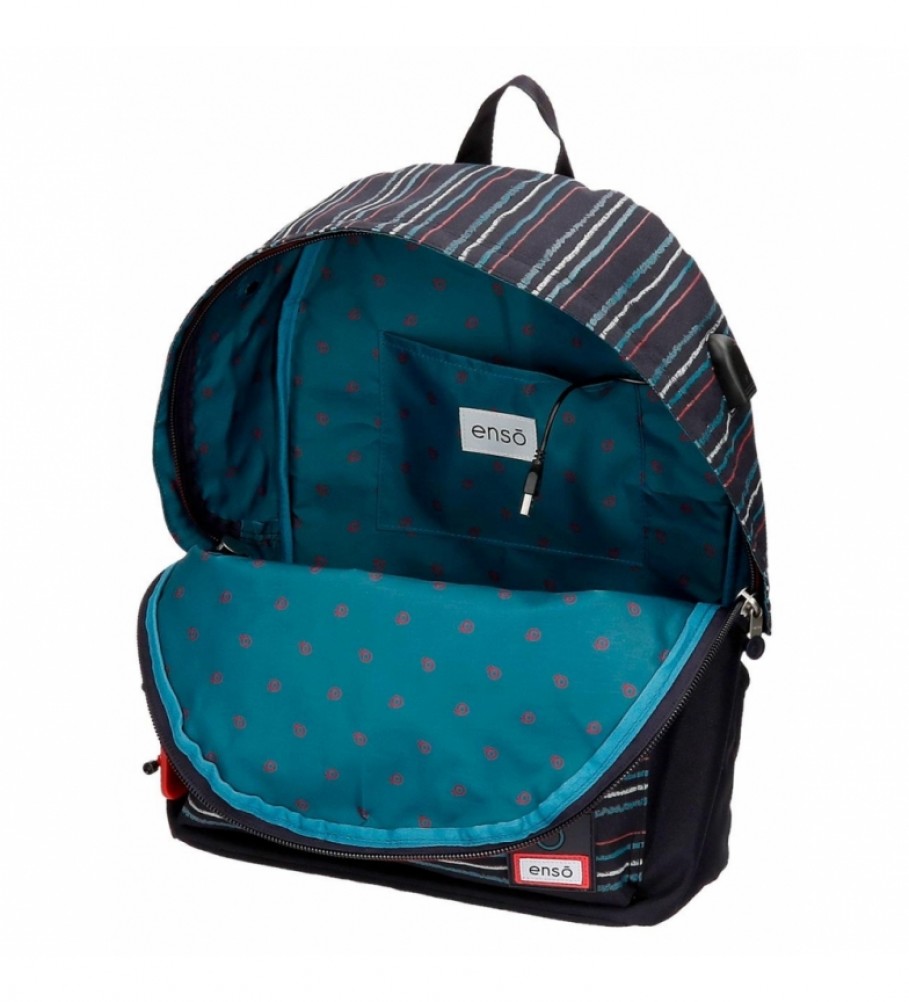 Enso Mochila Portaordenador Enso Wall Ride Adaptável -31x42x17,5cm- Preto