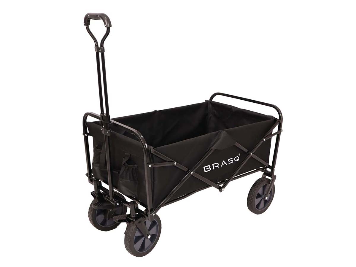 BRASQ 100 Liter opvouwbare bolderkar - Black