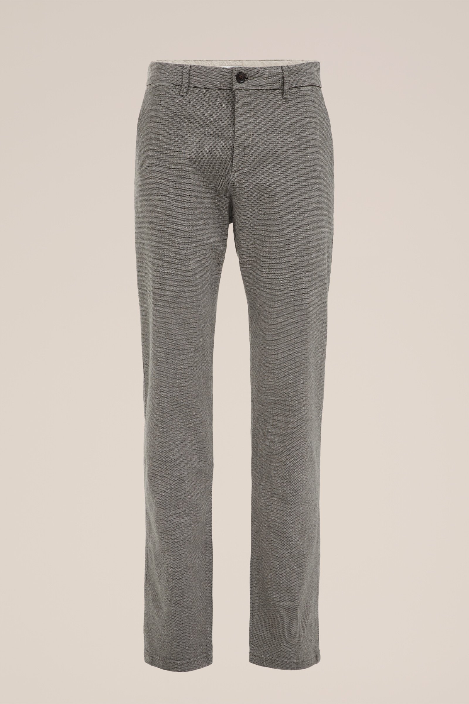 slim fit chino met structuur Fundamentals Groen