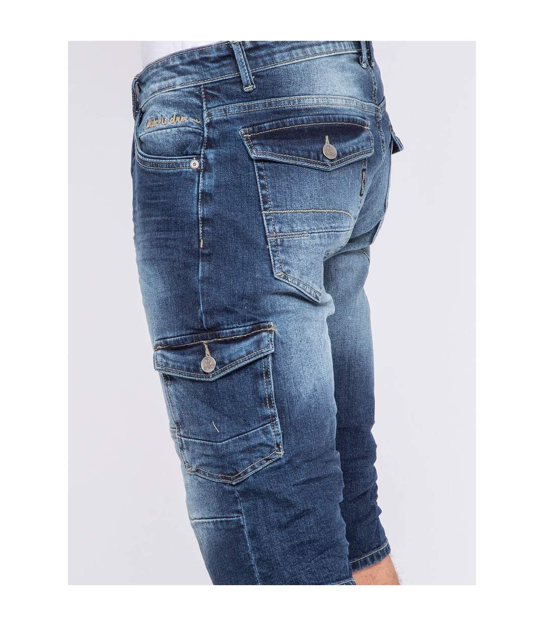 Pantacourt battle en jean BONACRI DK BLUE