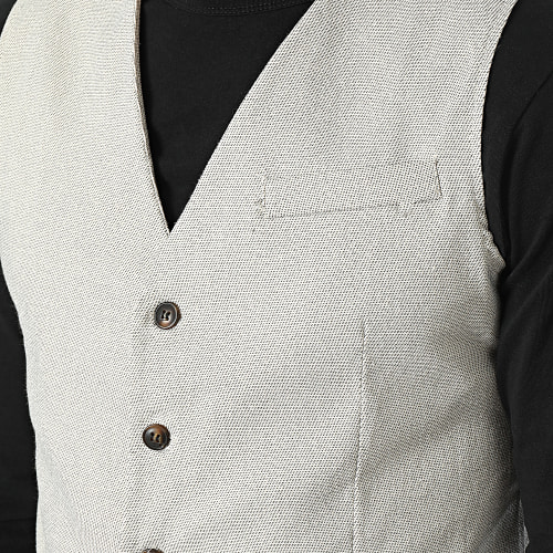 Gilet Beige Chiné