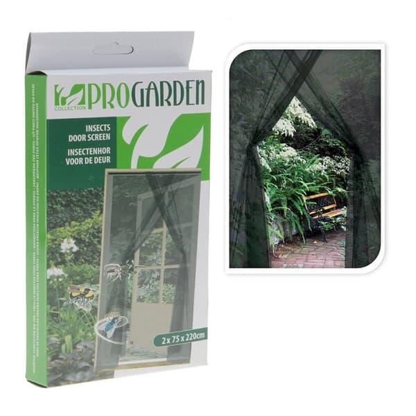 Fluegardin Progarden Dører 2 Deler Fiberglass Svart (2 x 75 x 220 cm)
