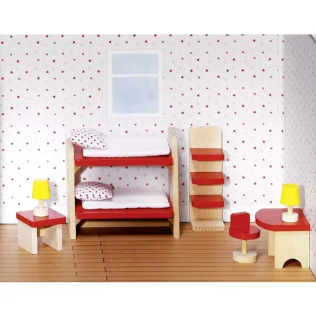 goki Puppenmöbel Kinderzimmer, 11 Teile