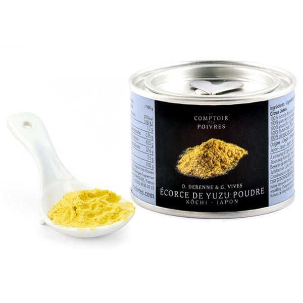 Ecorce de yuzu en poudre
